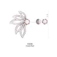 Orecchini Yvone Christa Donna in Argento Perla E4246 - E4246